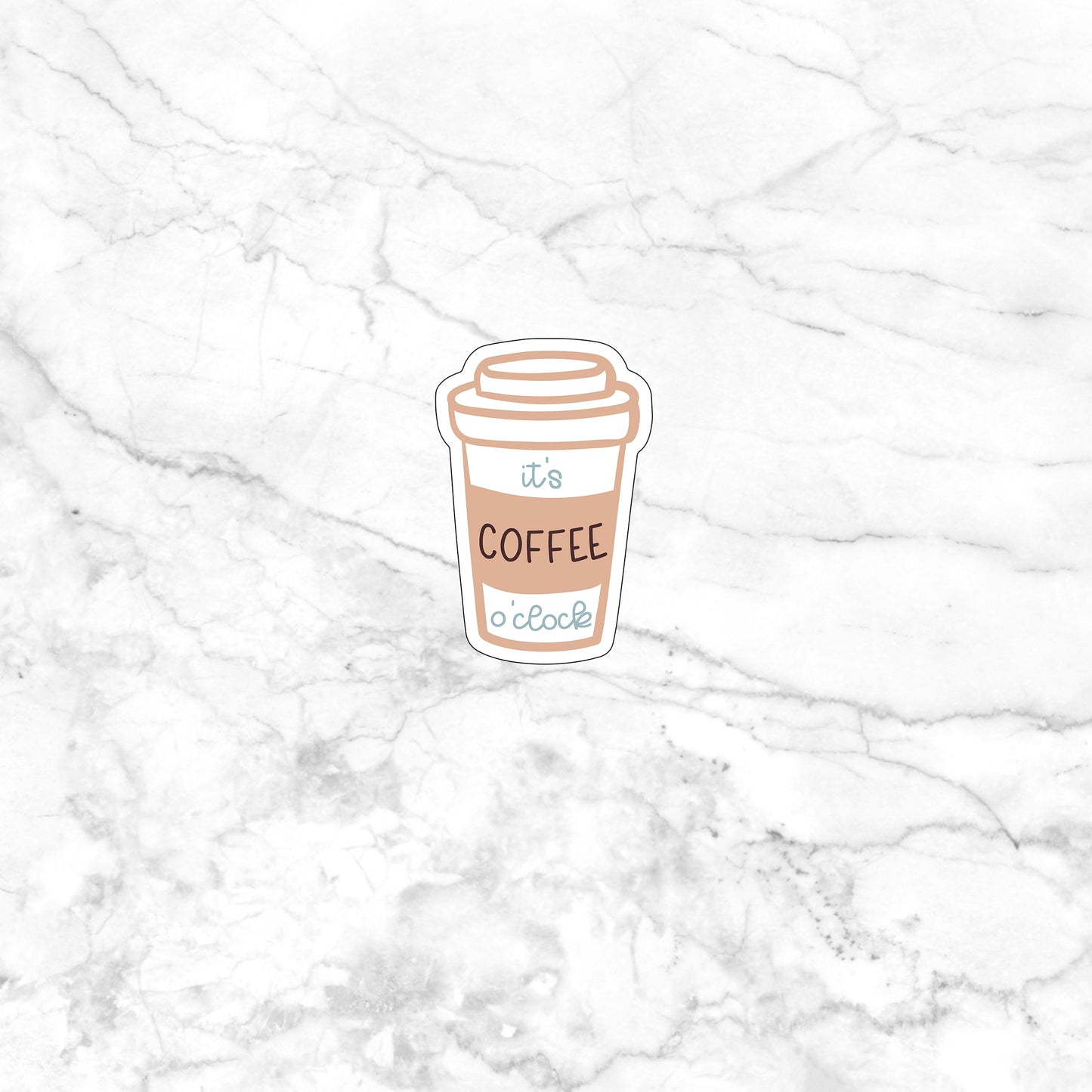 Its coffee oclock Sticker