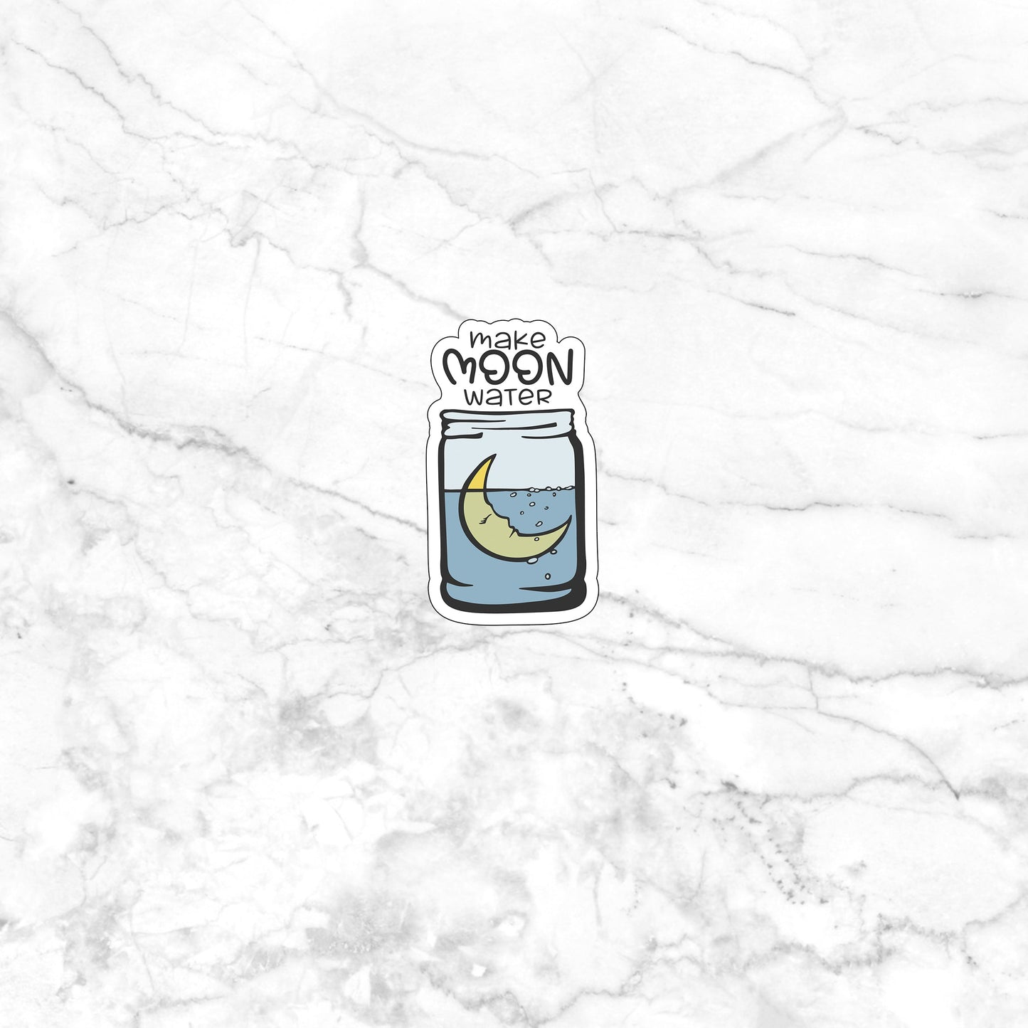 Moon Water Sticker