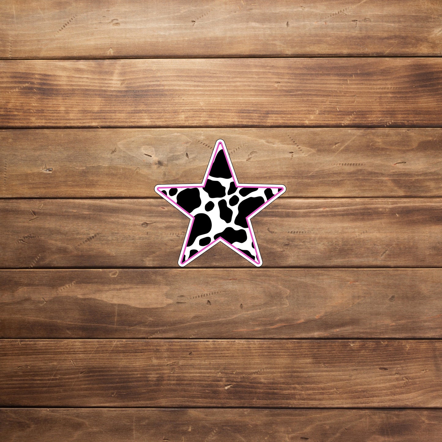 black and white pink STAR Sticker, Vinyl sticker, laptop sticker, Tablet sticker