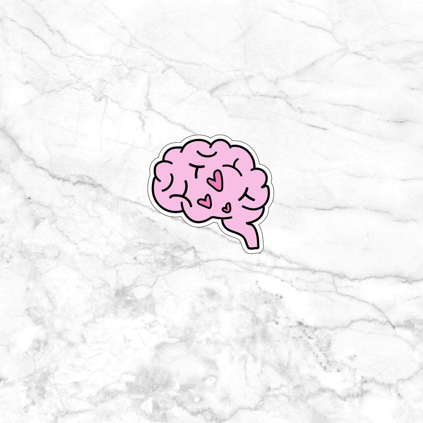 brain Sticker, Vinyl sticker, laptop sticker, Tablet sticker