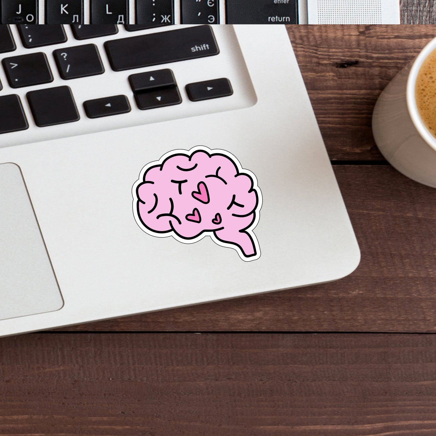 brain Sticker, Vinyl sticker, laptop sticker, Tablet sticker