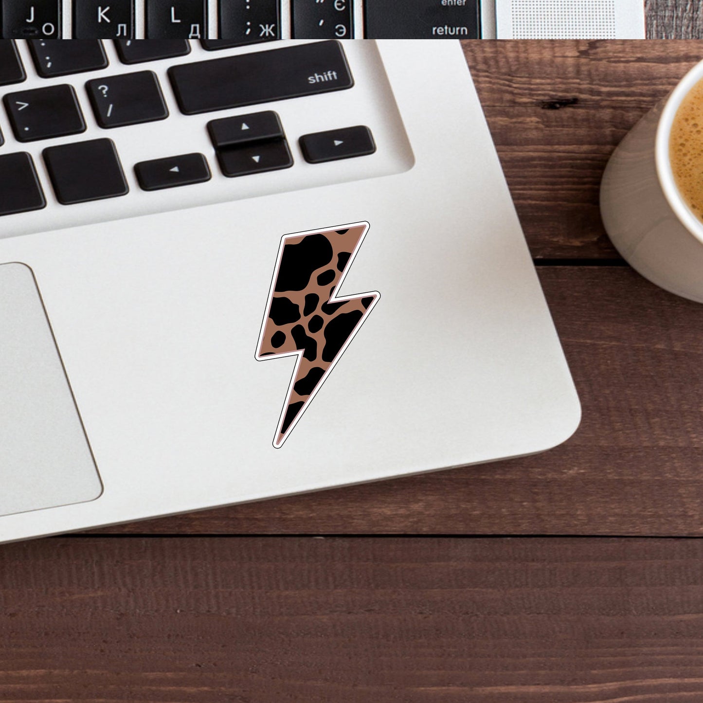 brownLIGHT Sticker, Vinyl sticker, laptop sticker, Tablet sticker