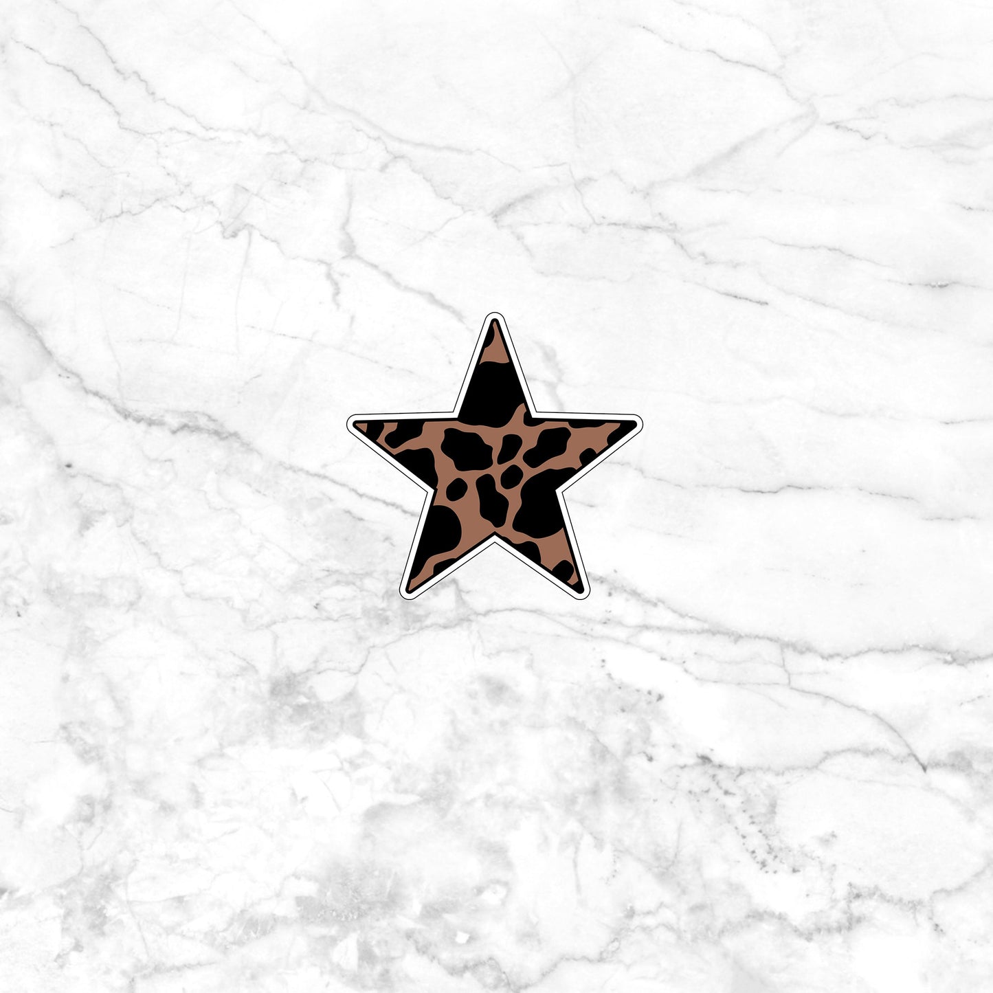 brownSTAR Sticker, Vinyl sticker, laptop sticker, Tablet sticker