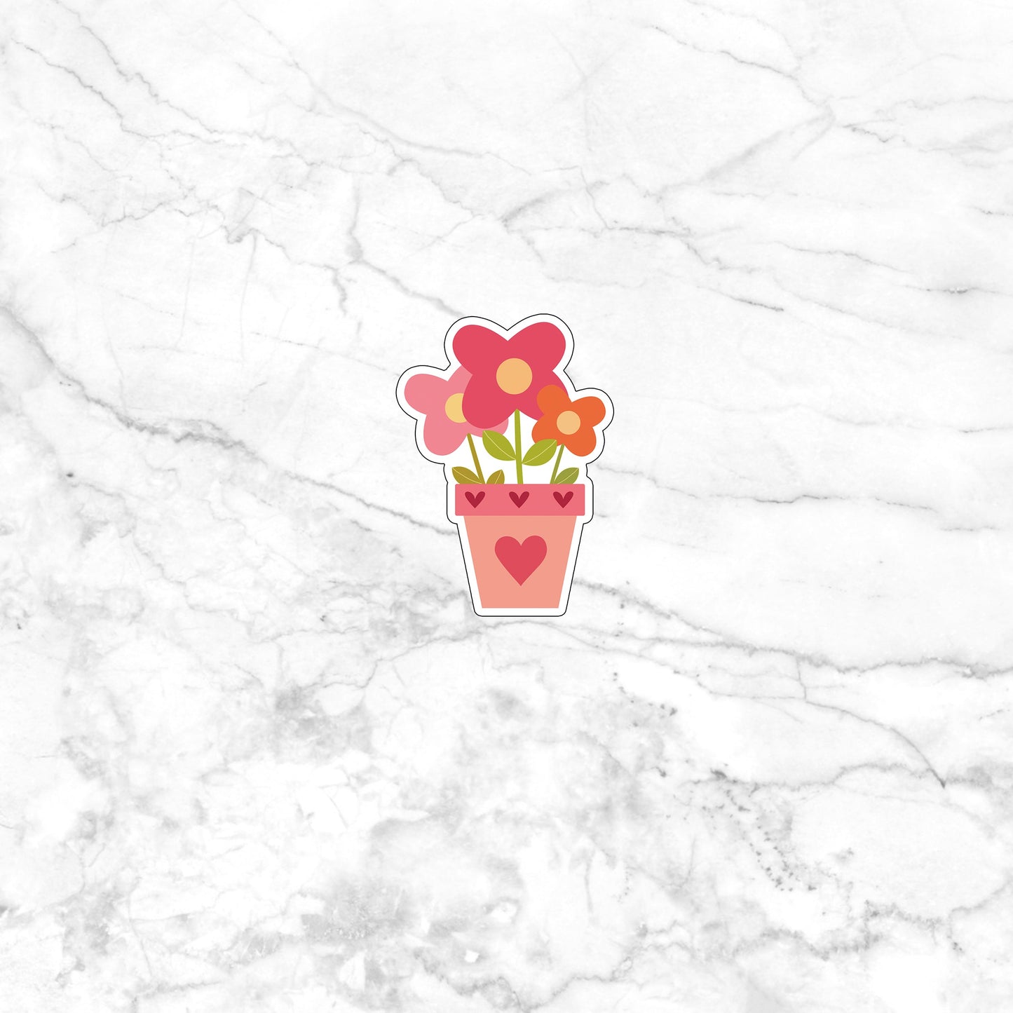 flowers-pot-sticker Sticker