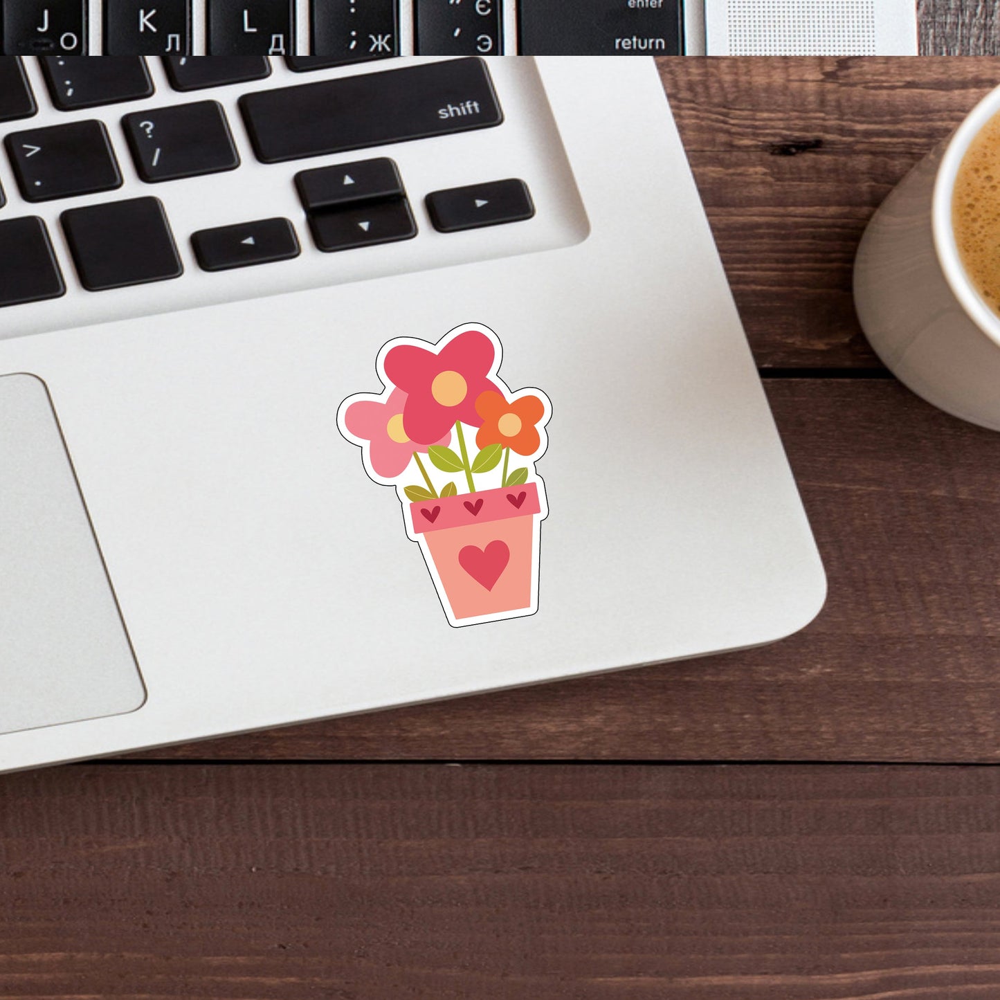 flowers-pot-sticker Sticker