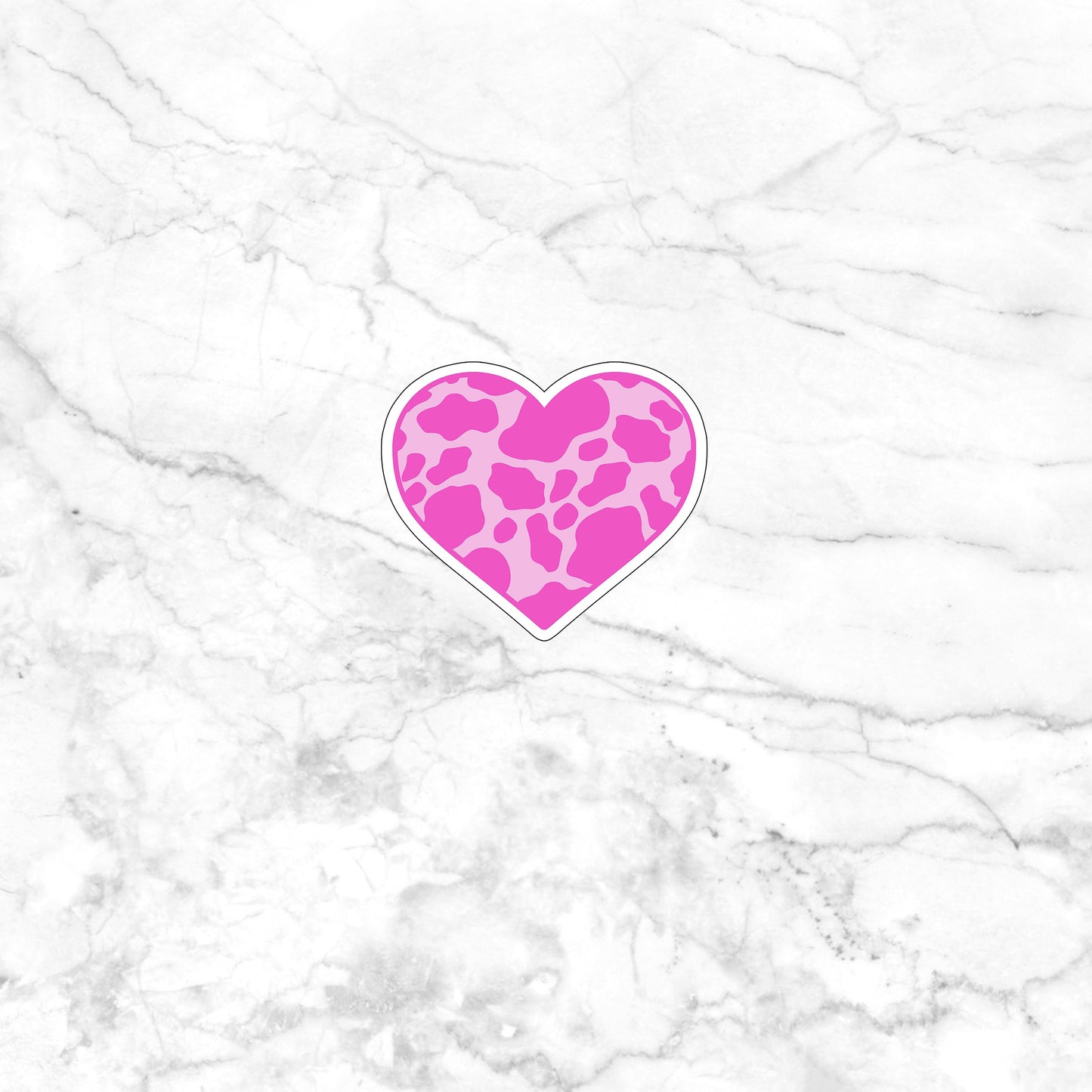 hotpinkHEART Sticker, Vinyl sticker, laptop sticker, Tablet sticker