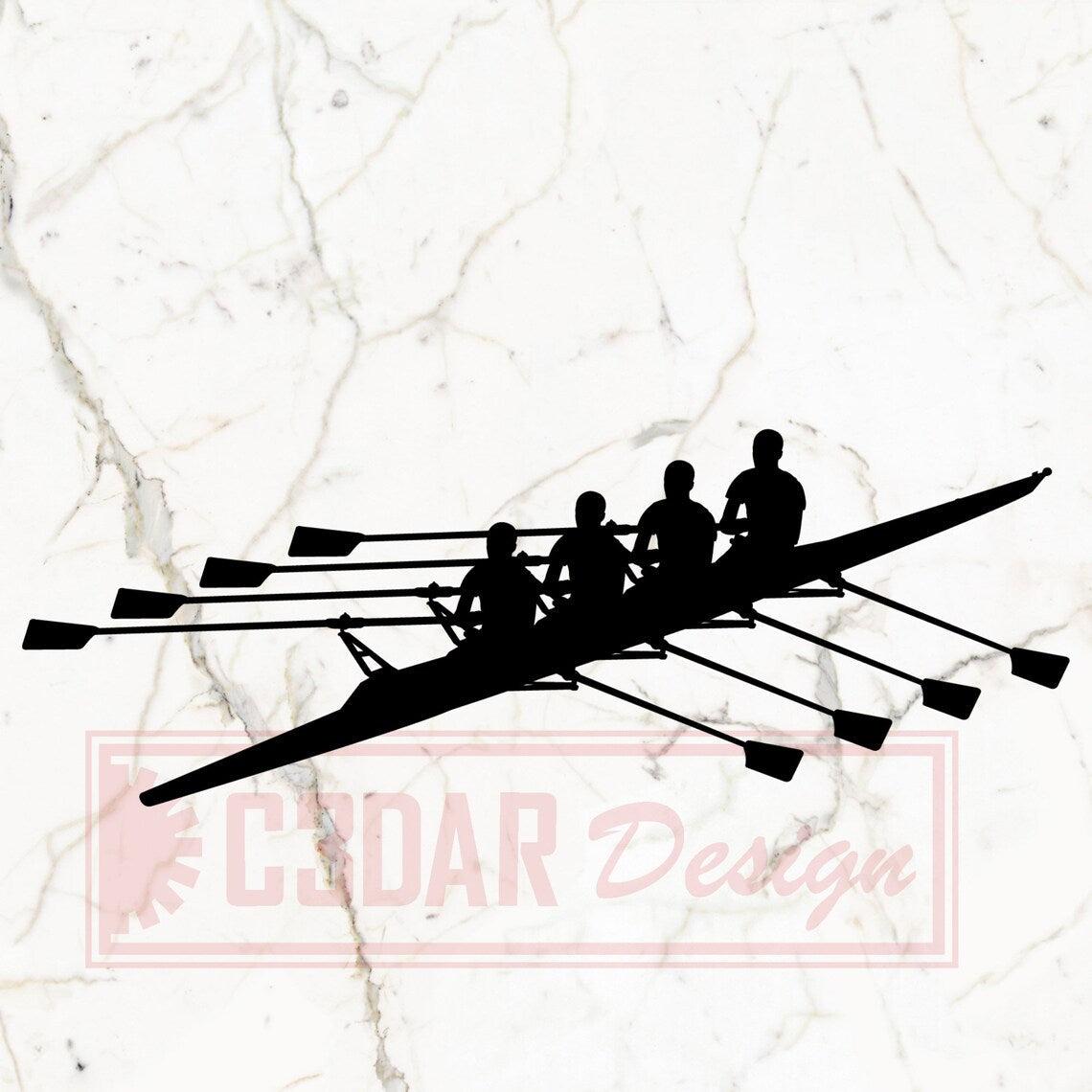 Rowing Sticker | car decal | laptop decal | window decal |