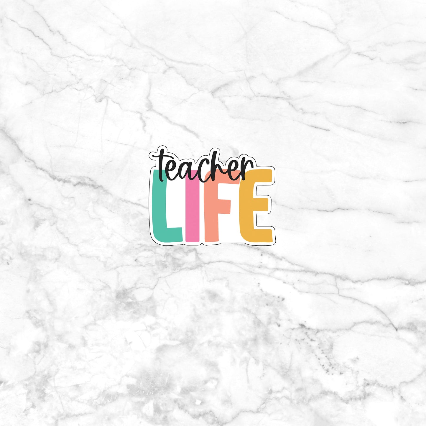 teacher-life-sticker Sticker