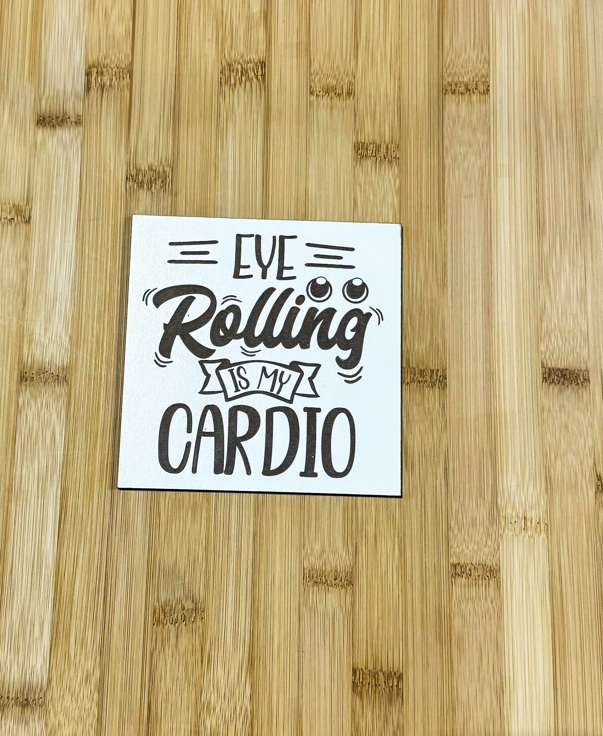 a sticker that says live rolling is my cardio