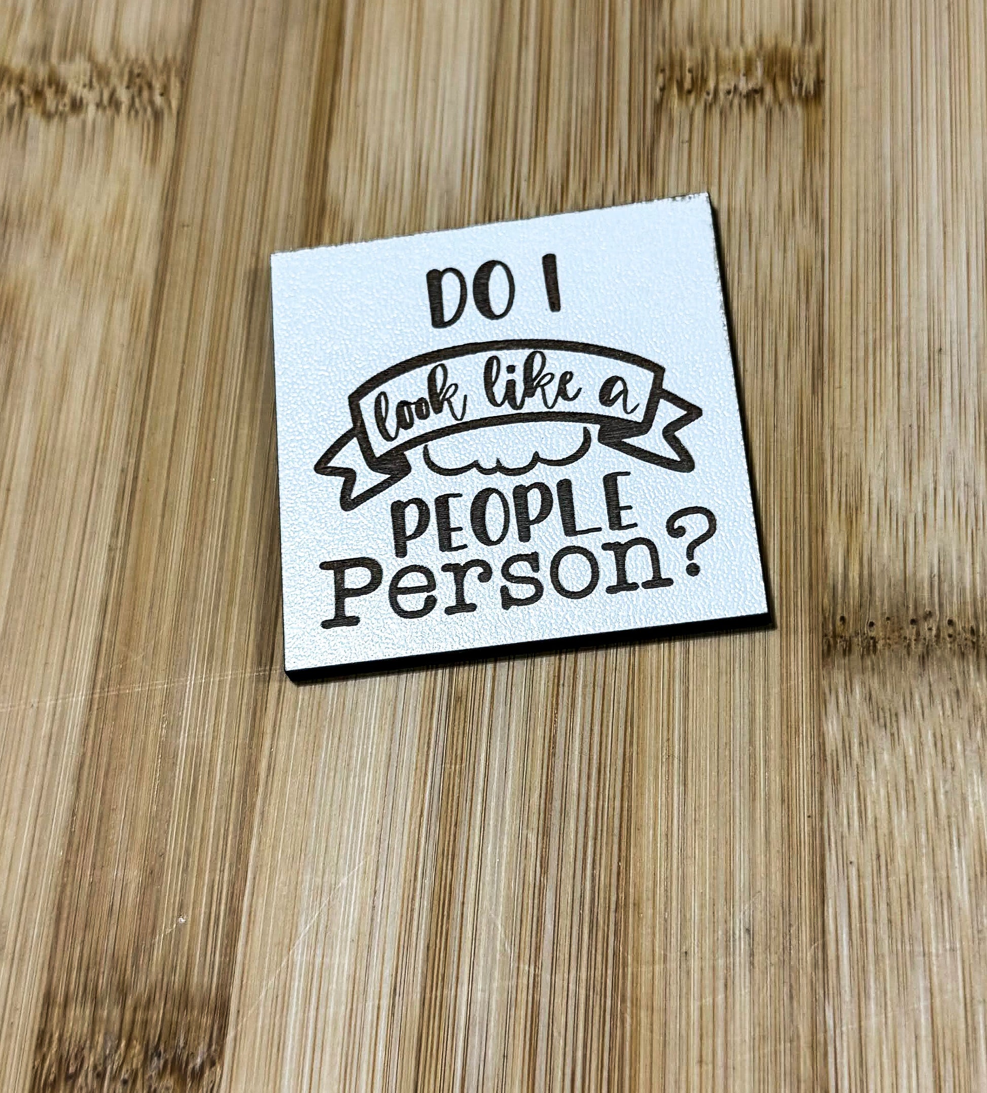 a piece of paper that says do i think like a people person?