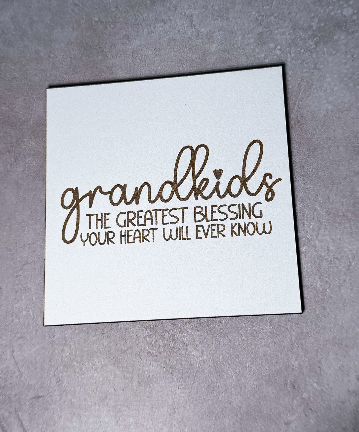 a greeting card with the words grandkids the greatest blessing your heart will ever