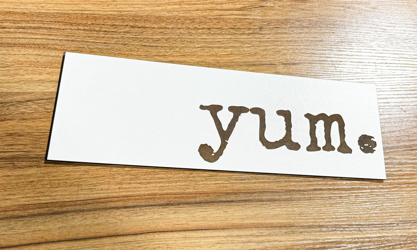 Yum Kitchen Sign, Scrabble Tile, Wall Art