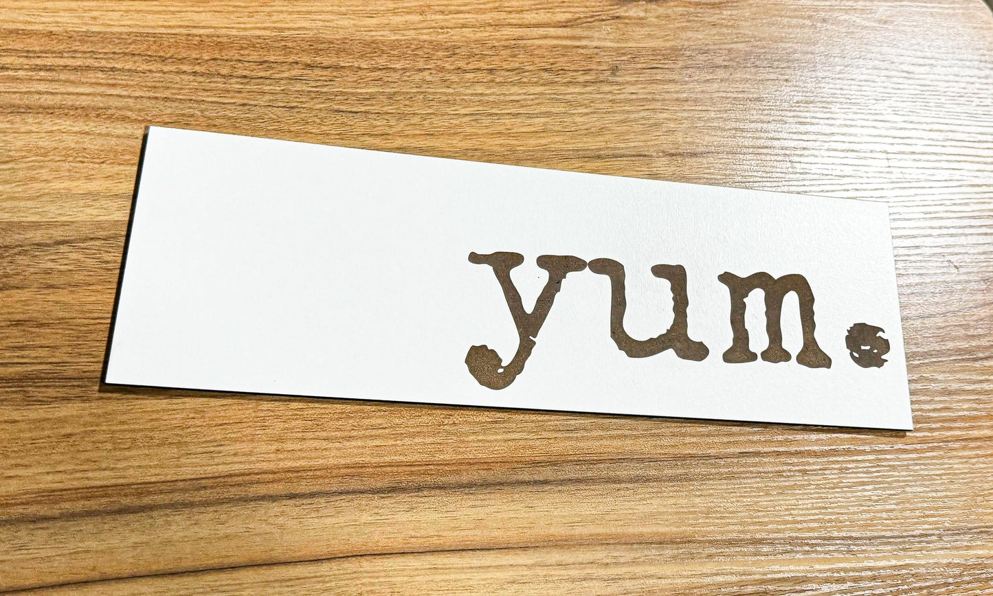 Yum Kitchen Sign, Scrabble Tile, Wall Art