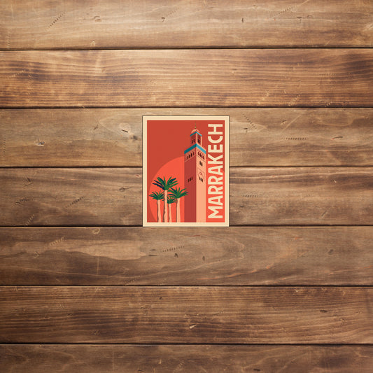 Marrakech Sticker, Travel Stickers