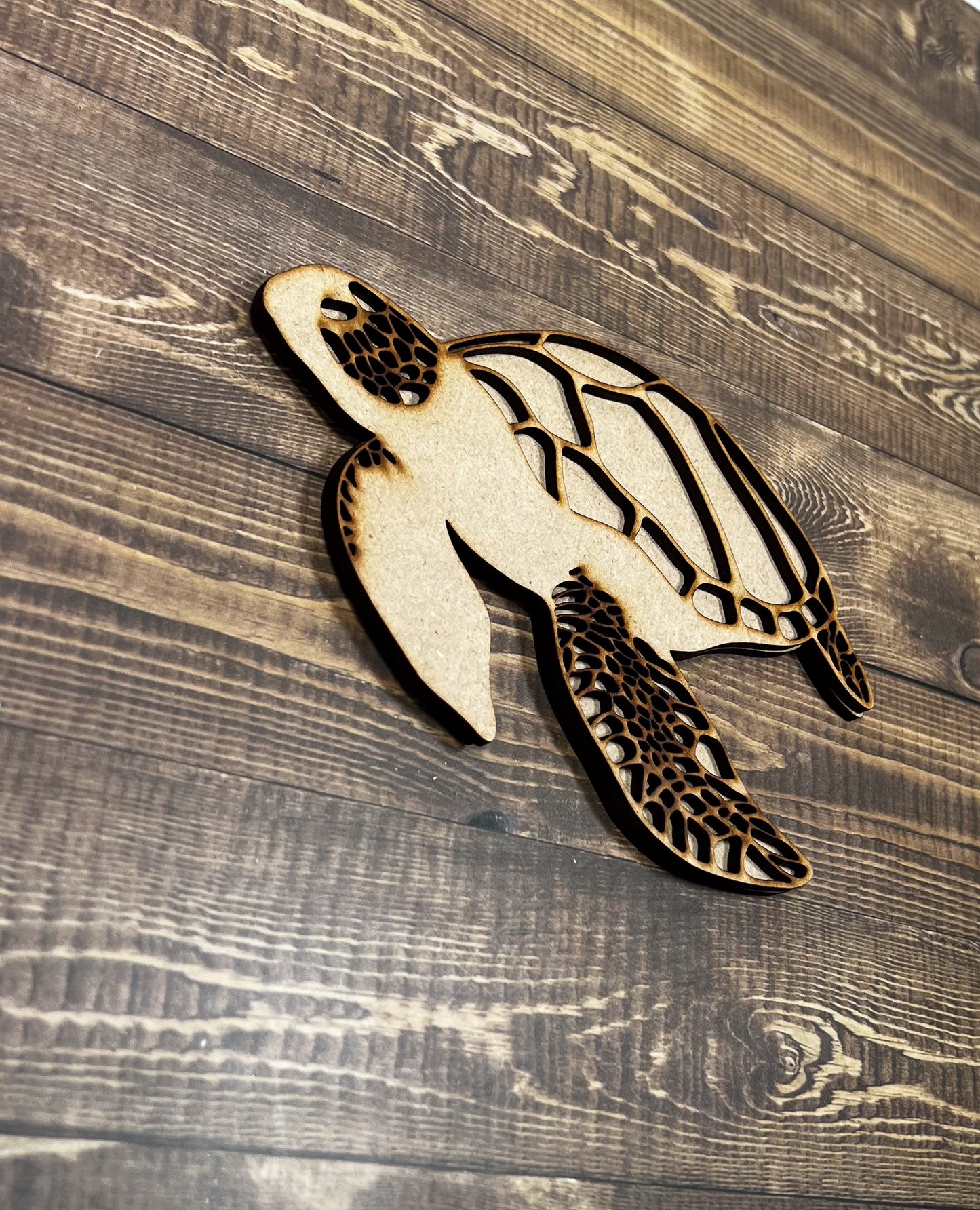 Layered Turtle DIY - Ideal for DIY Projects and Custom Painting