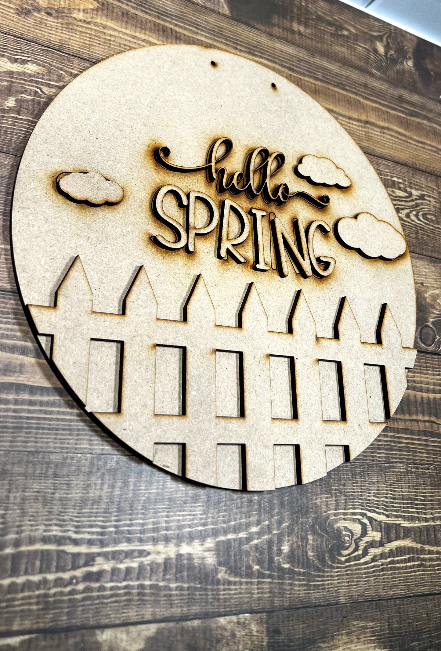 hello Spring sign DIY - Ideal for DIY Projects and Custom Painting