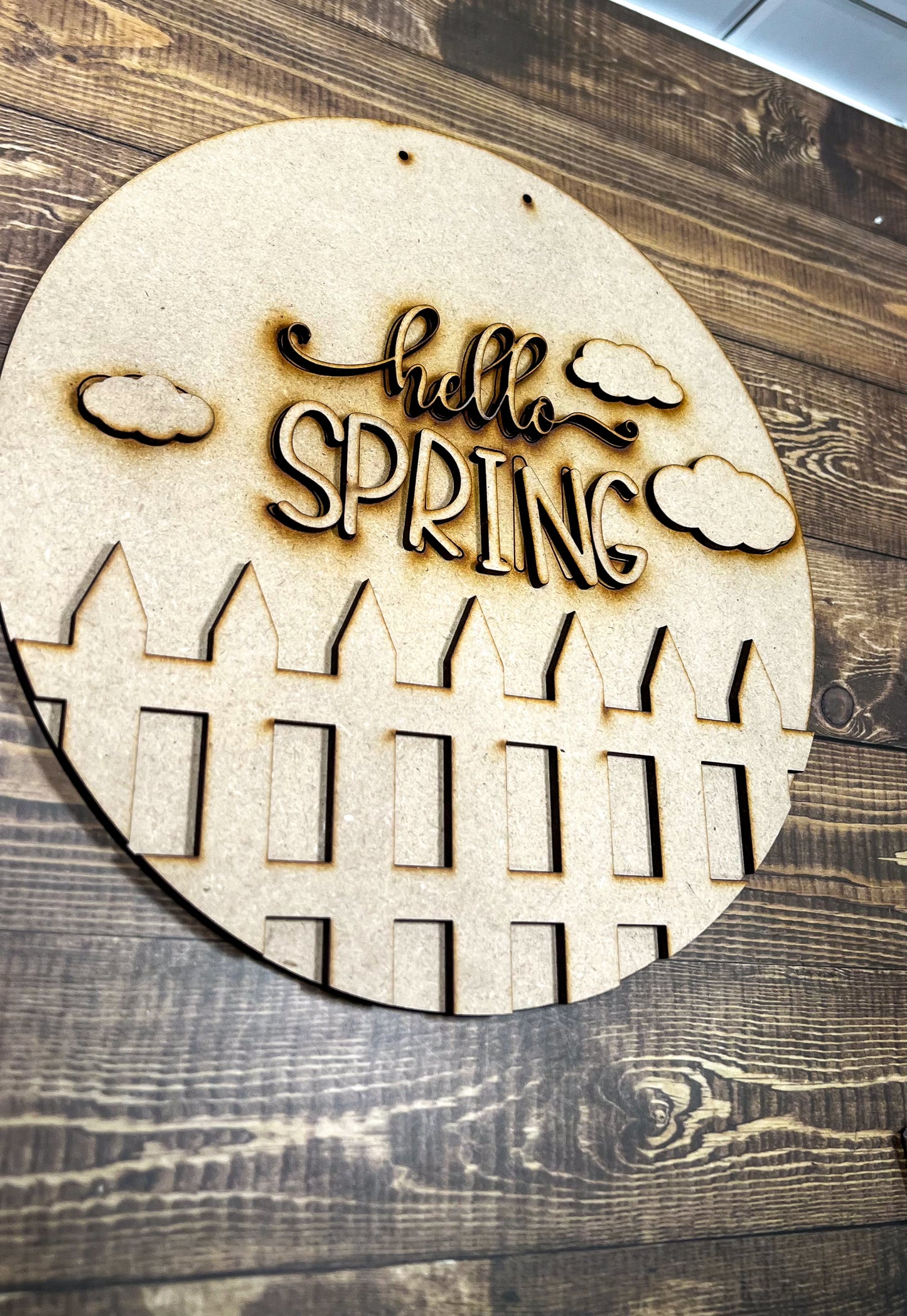 hello Spring sign DIY - Ideal for DIY Projects and Custom Painting