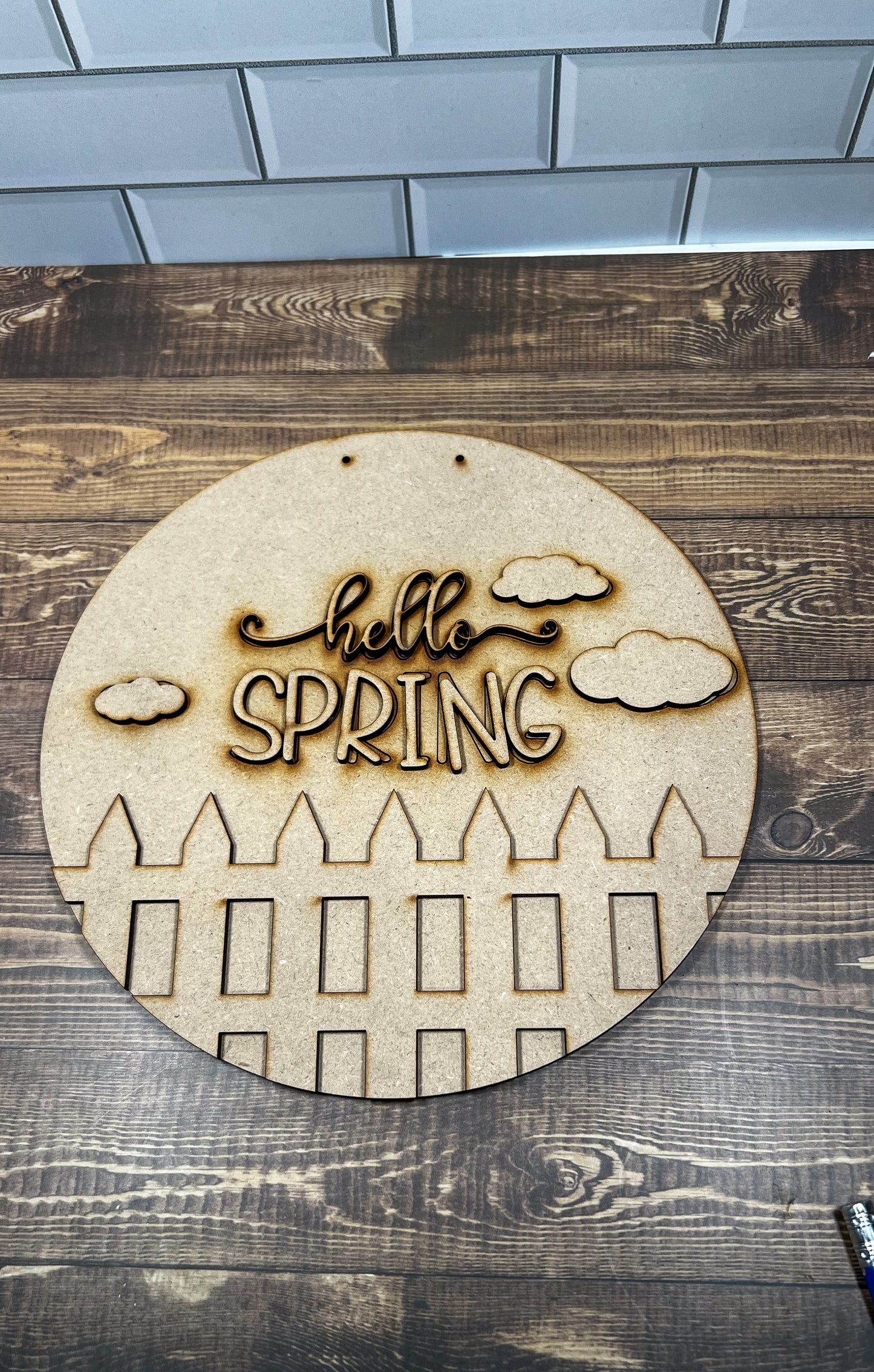 hello Spring sign DIY - Ideal for DIY Projects and Custom Painting