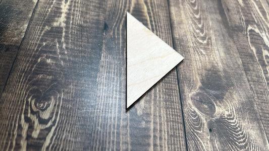 Triangle Cut Shape - Ideal for DIY Projects and Custom Painting