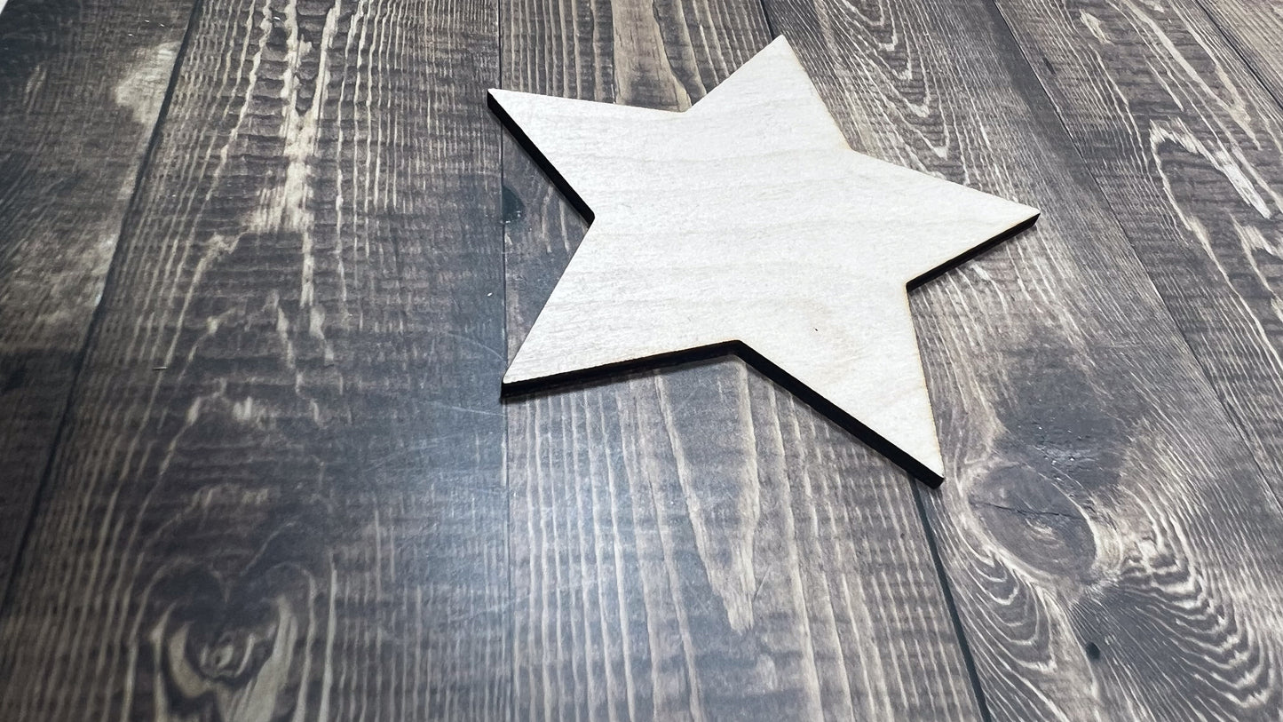 Star Cut Shape - Ideal for DIY Projects and Custom Painting