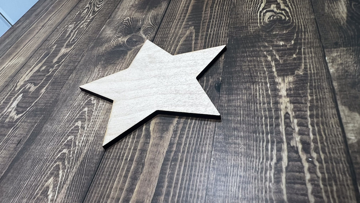 Star Cut Shape - Ideal for DIY Projects and Custom Painting