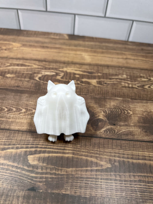 3D Printed Articulated Ghost Cat Decoration