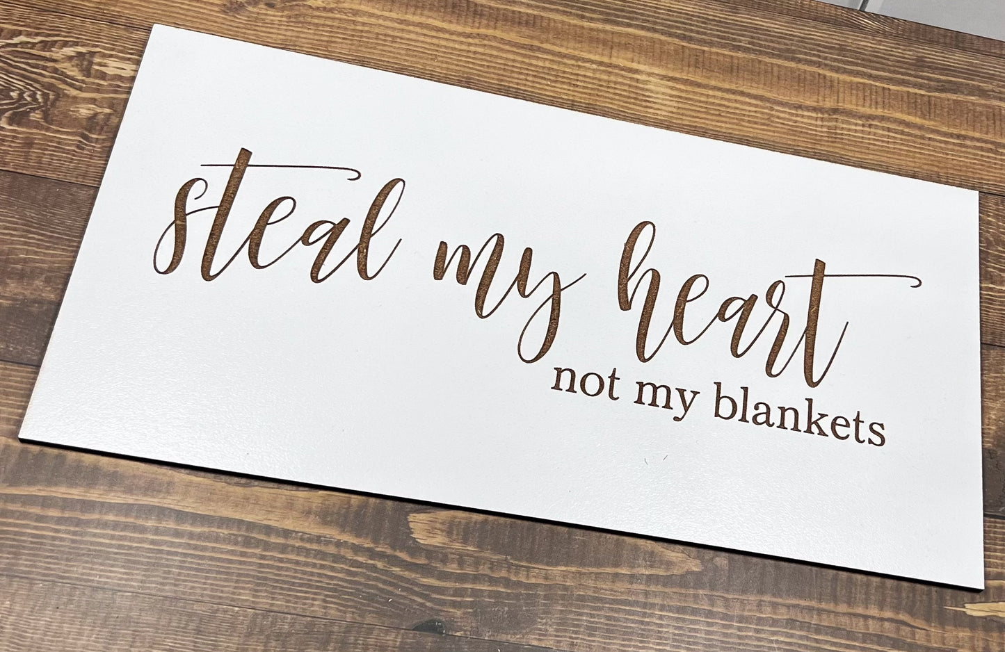 Steal my Heart not my blankets bedroom  sign, Scrabble Tile, Wall Art