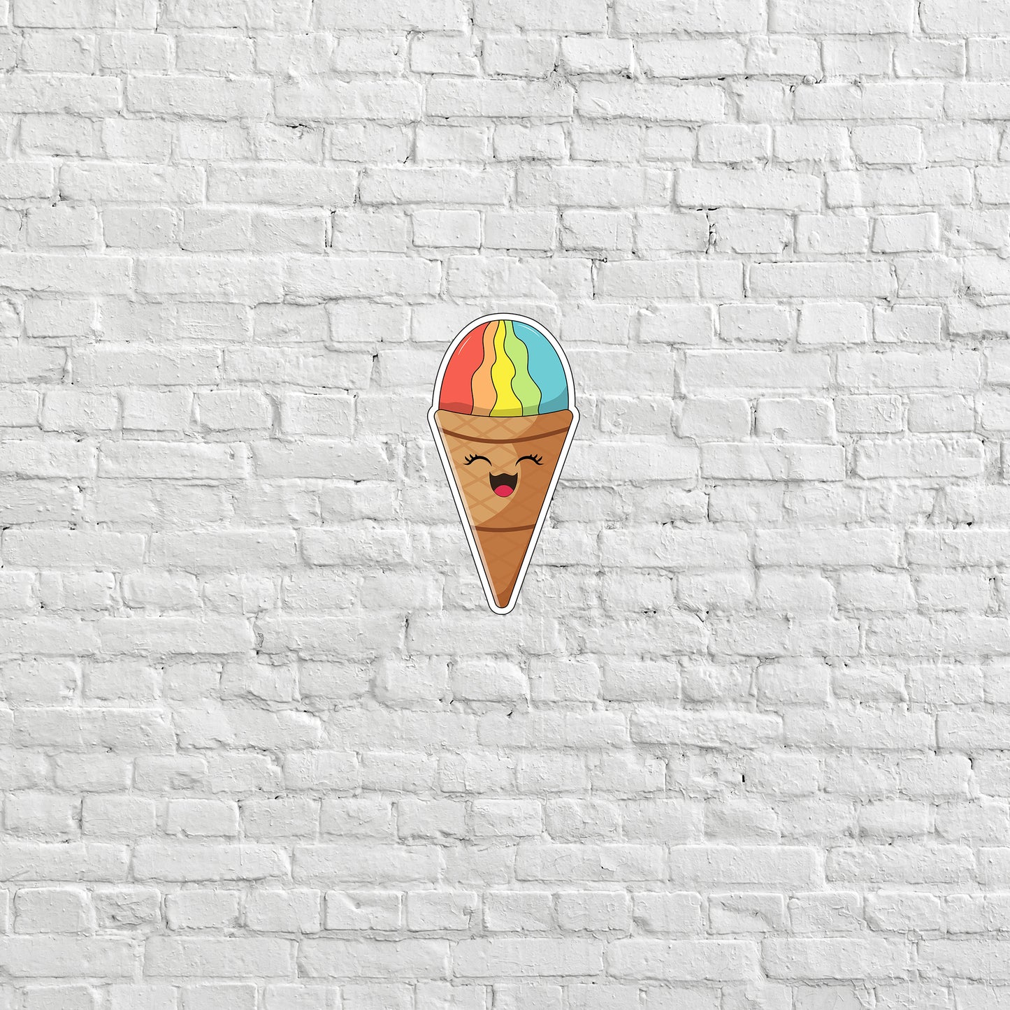 Ice Cream Sticker, Express Yourself with our Unique Vinyl Stickers for Laptops, Tablets, and More!