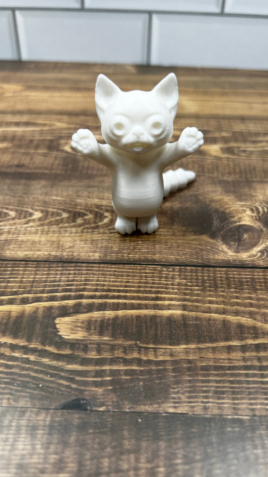 3D Printed Articulated Boo Kitty Decoration