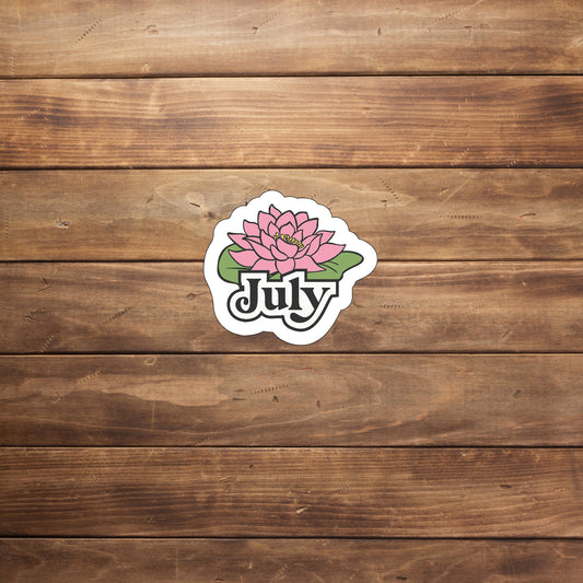 July Flower Sticker