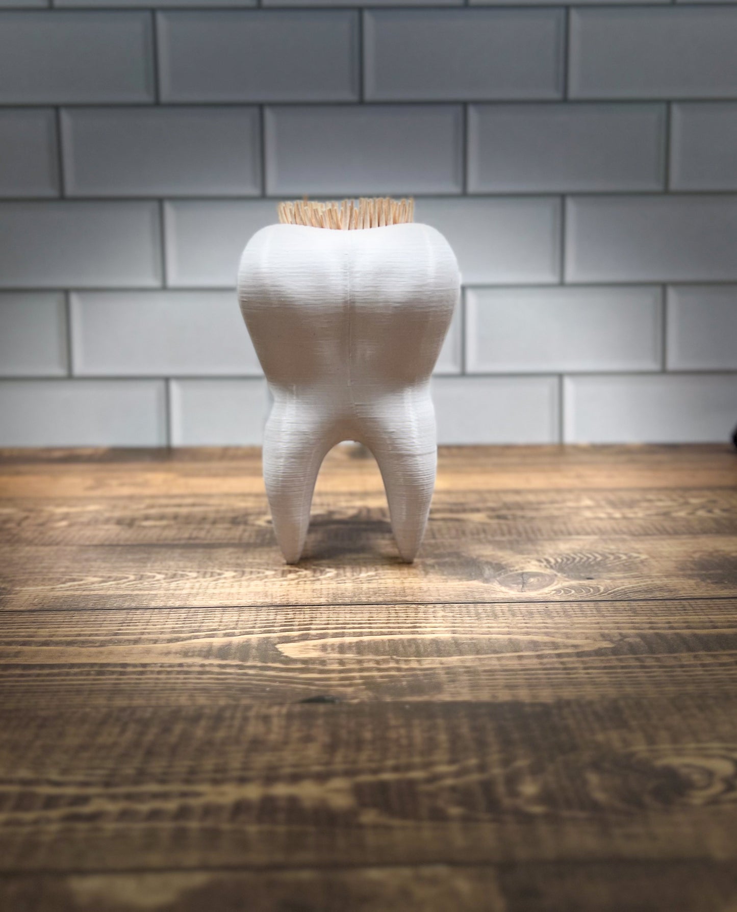 Toothpick Holder, 3D Printed, Desk Item, Custom Product, Decor, Adult Gift