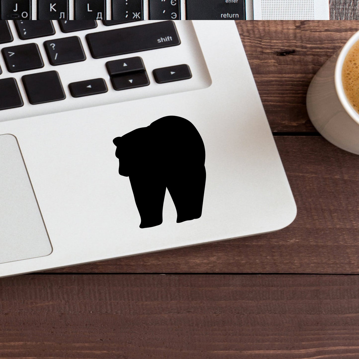 Bear Vinyl Sticker , car decal , laptop decal , window decal ,