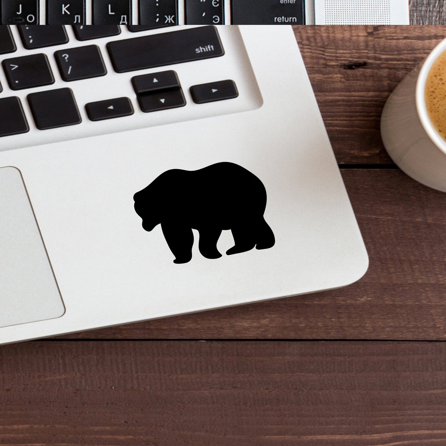 Bear Vinyl Sticker , car decal , laptop decal , window decal ,