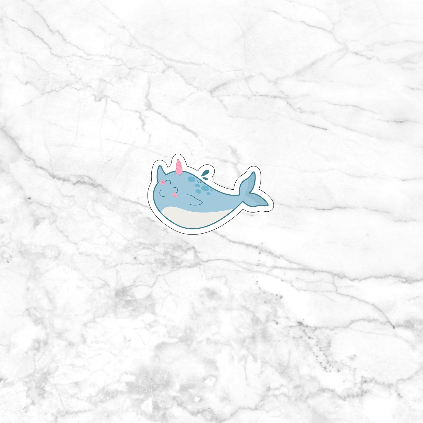 Adorable Narwhal with Cute Bubbles