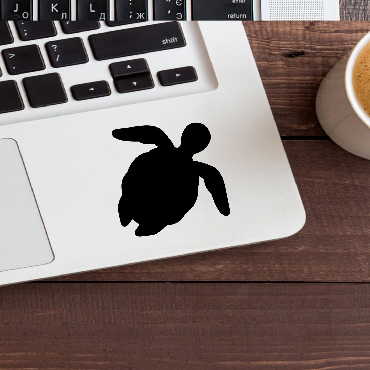 Turtle Vinyl Sticker , car decal , laptop decal , window decal ,