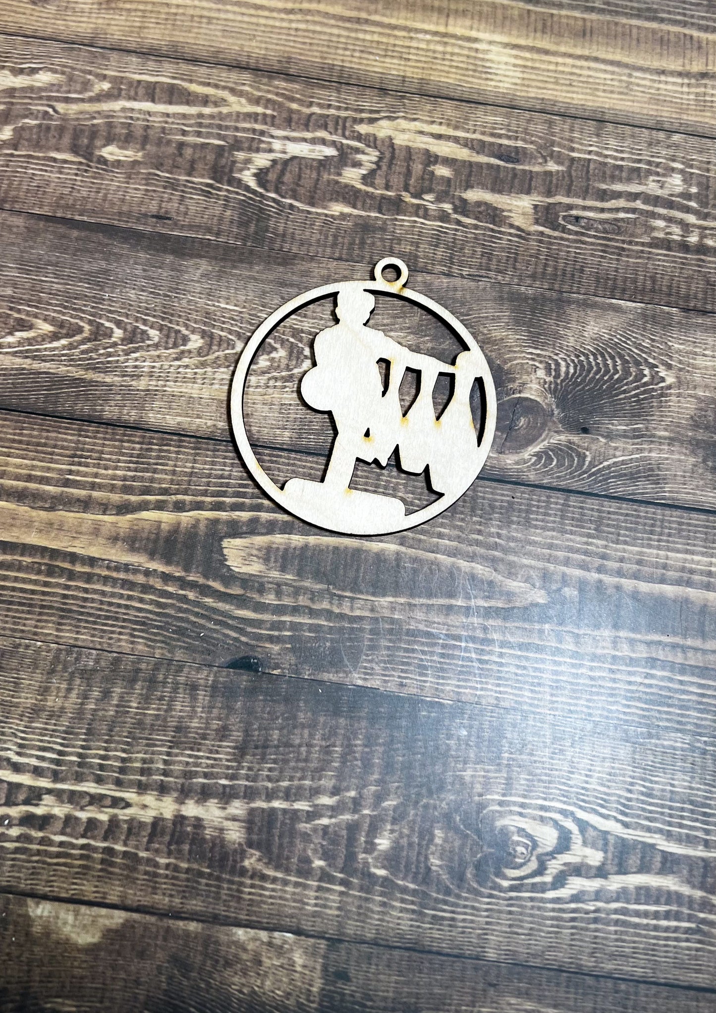 Bowling Ornament, Wooden Sports Ornament, Sports Ornament, Engraved Ornament, Laser Engraved Wood Ornament