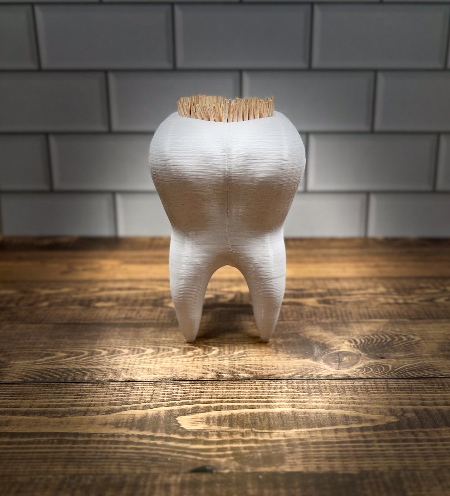 Toothpick Holder, 3D Printed, Desk Item, Custom Product, Decor, Adult Gift