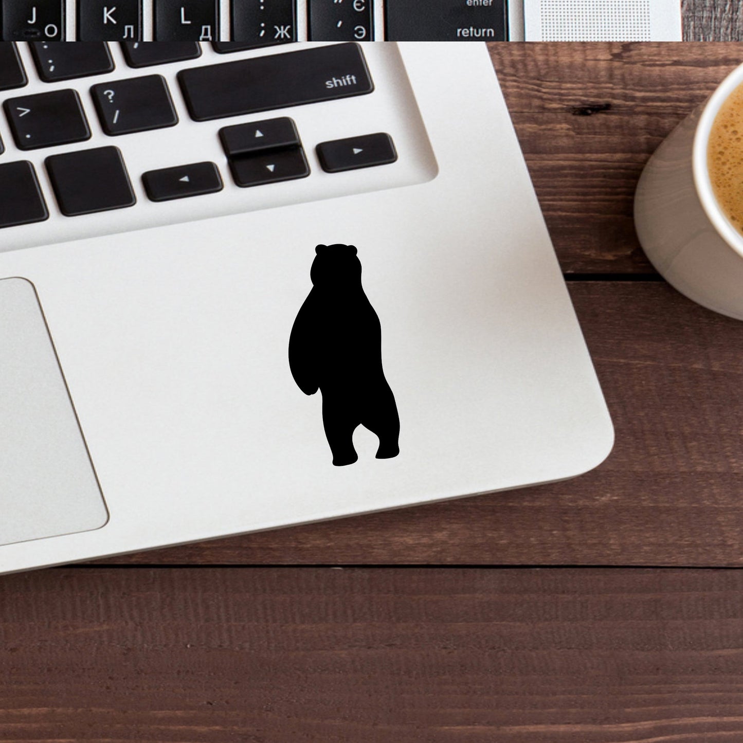 Bear Vinyl Sticker , car decal , laptop decal , window decal ,