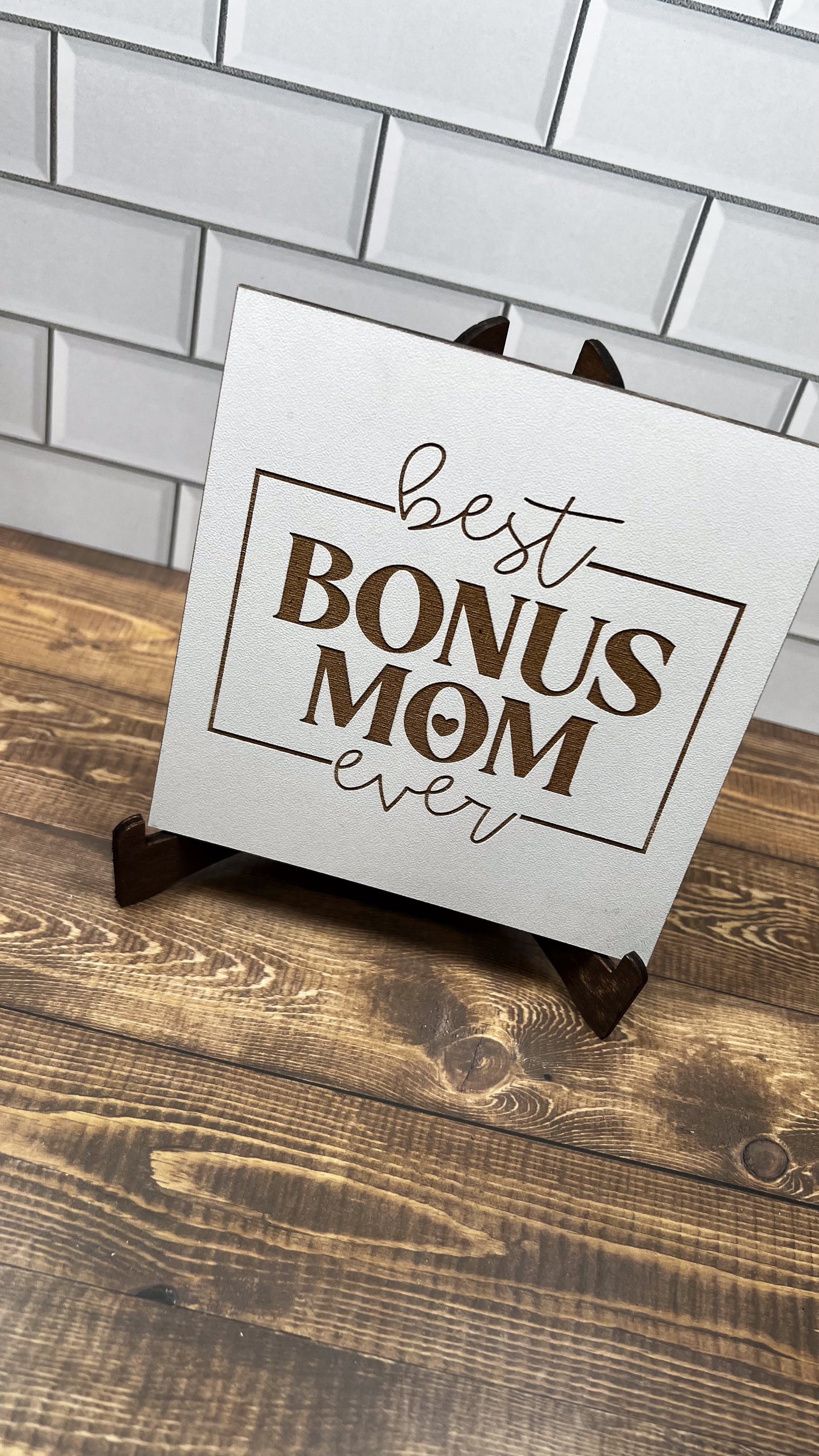 Best Bonus Mom  "5x5 " sign, Scrabble Tile, Wall Art