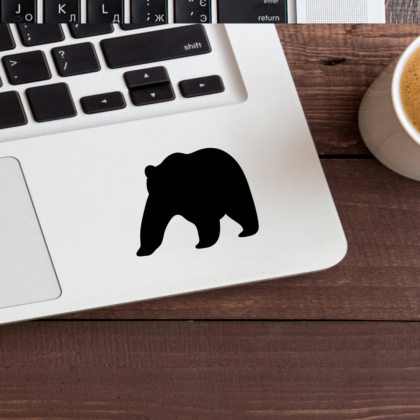 Bear Vinyl Sticker , car decal , laptop decal , window decal ,