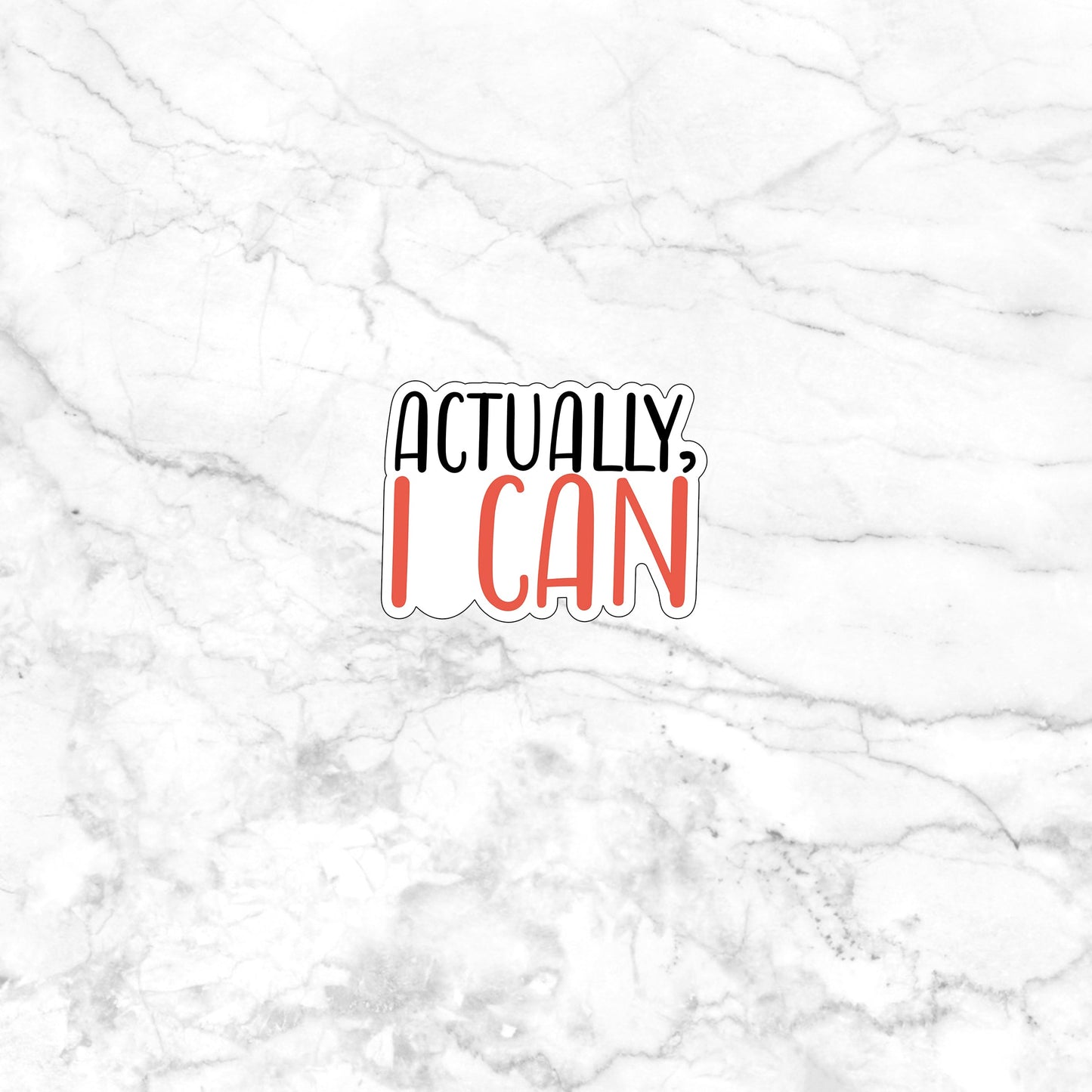 Actually I can sticker