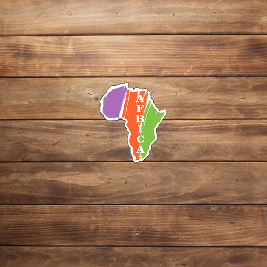 Africa  Sticker,  Vinyl sticker, laptop sticker, Tablet sticker