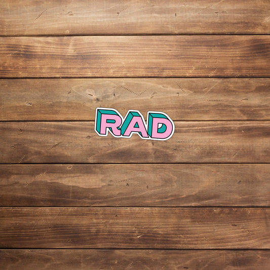 90s Sticker, Rad Sticker