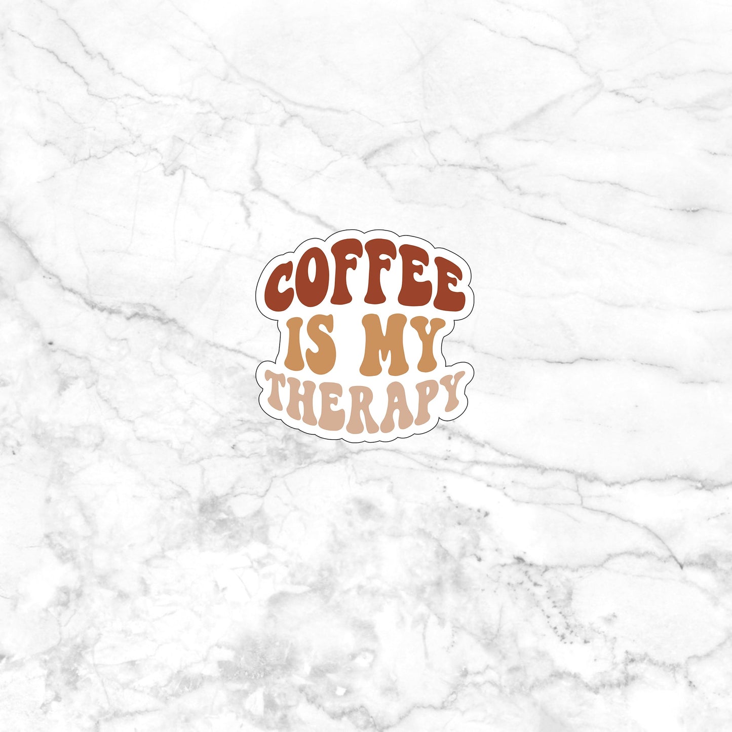 Coffee is my therapy Sticker