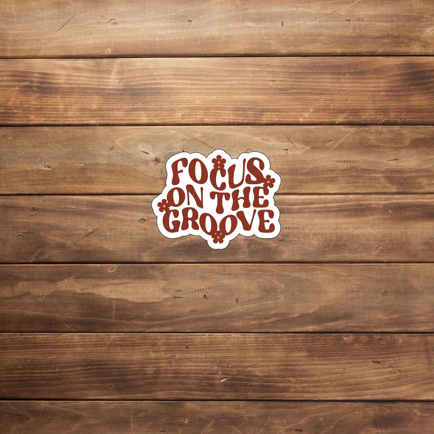 Focus on the groove  Sticker,  Vinyl sticker, laptop sticker, Tablet sticker