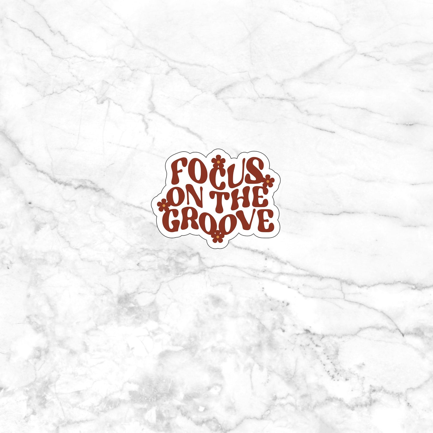 Focus on the groove  Sticker,  Vinyl sticker, laptop sticker, Tablet sticker