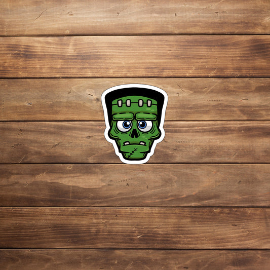 Halloween Stiker,  Frankenstein Illustration