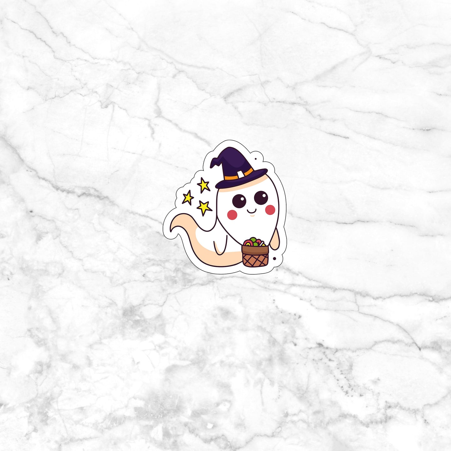 Halloween Stiker,  Ghost Halloween  Illustration