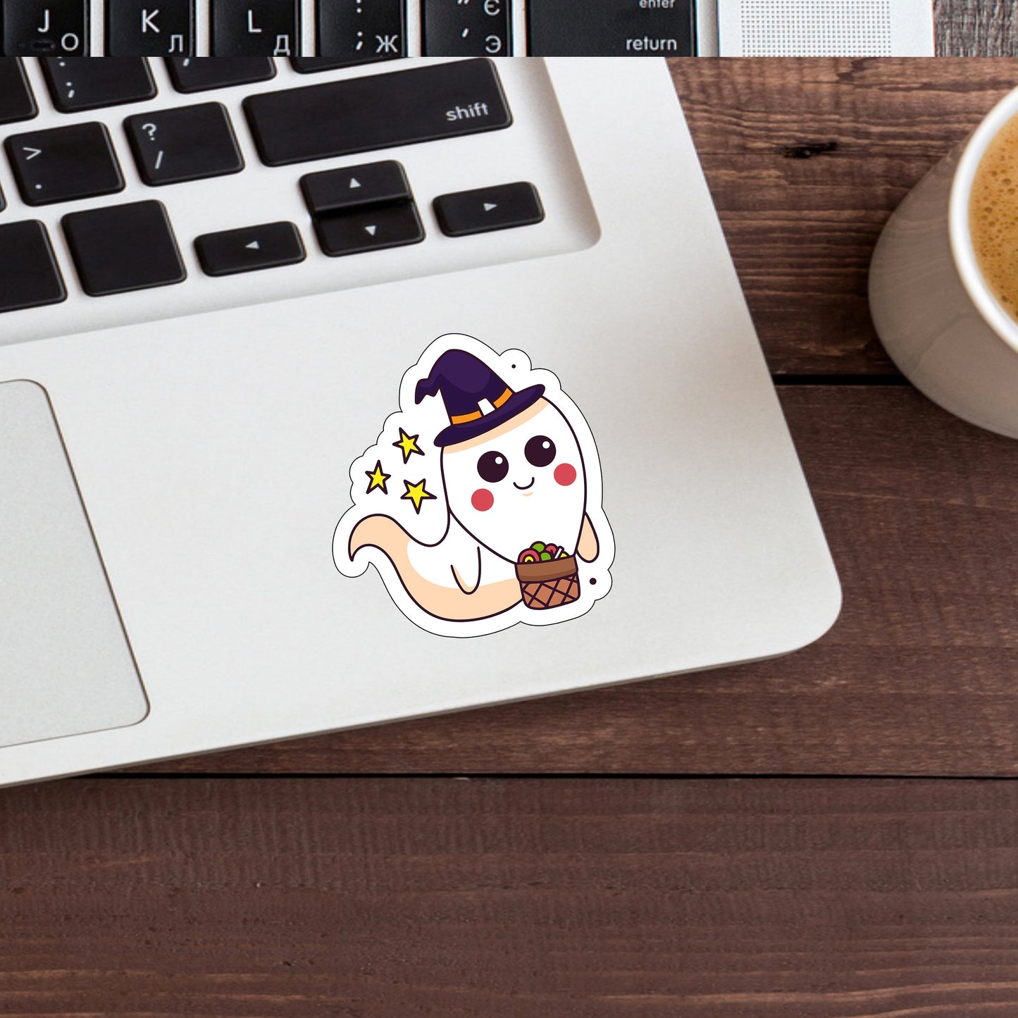 Halloween Stiker,  Ghost Halloween  Illustration