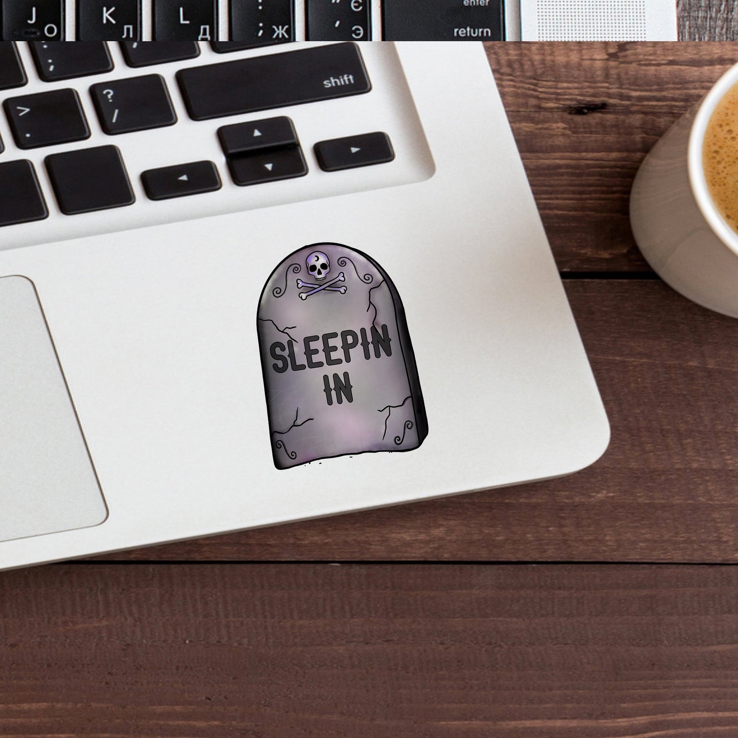 Pastal Goth Sticker,  Grave stone Sticker